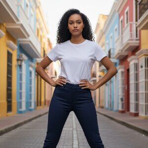 Stylish GAP women’s tailored pants in a soft blue color, size 2